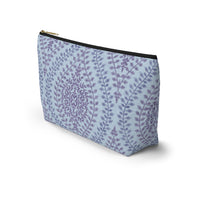 Mumbai Lace Accessory Pouch w T-bottom in Purple